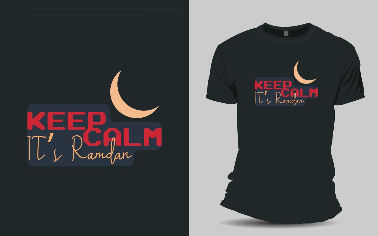 Ramadan mubarak t overhemd ontwerp vector