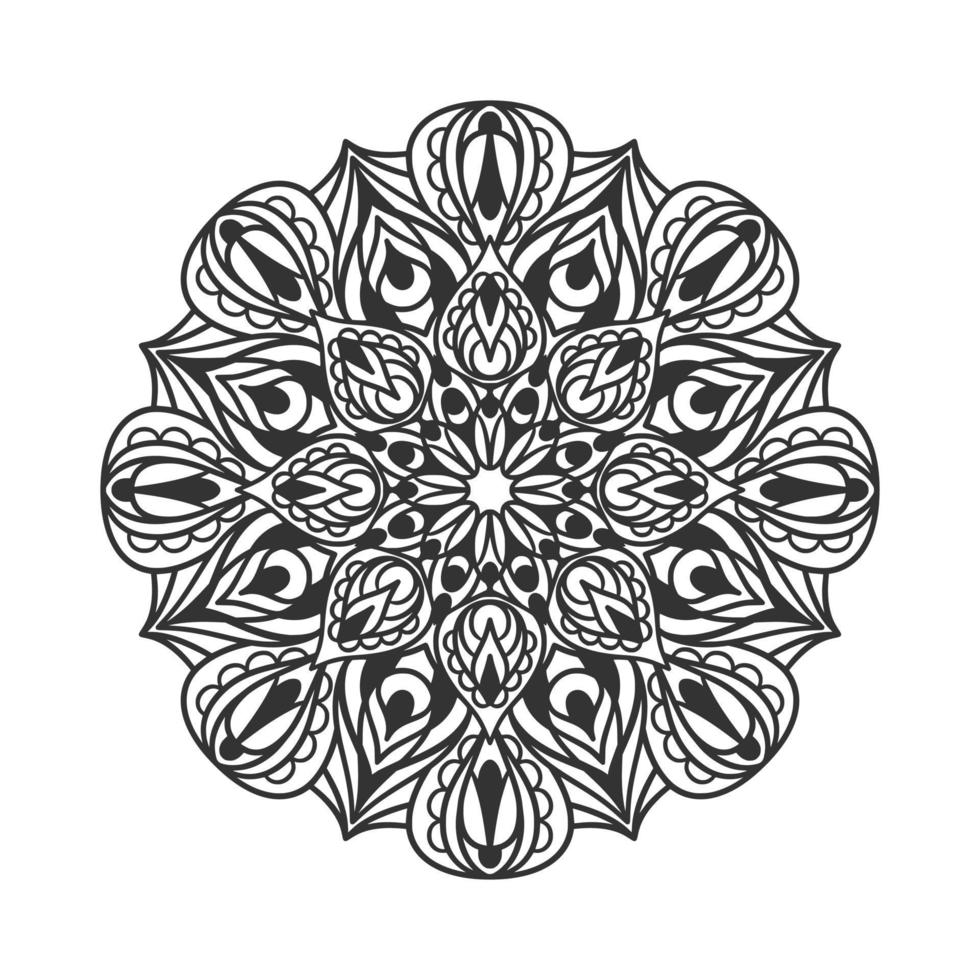 etnisch mandala rond ornamentpatroon vector