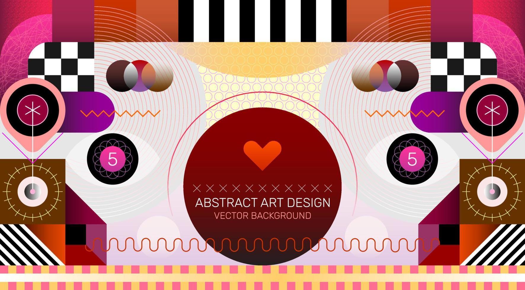 abstract kunst ontwerp vector