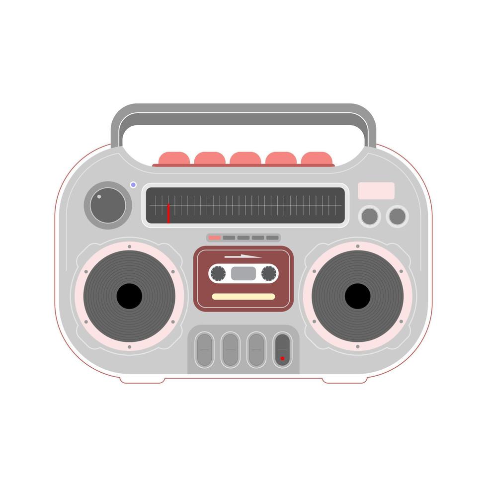 retro cassette opnemer vector