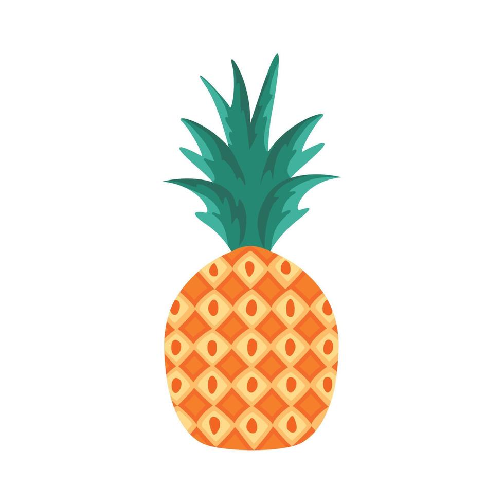 vers fruit ananas vector