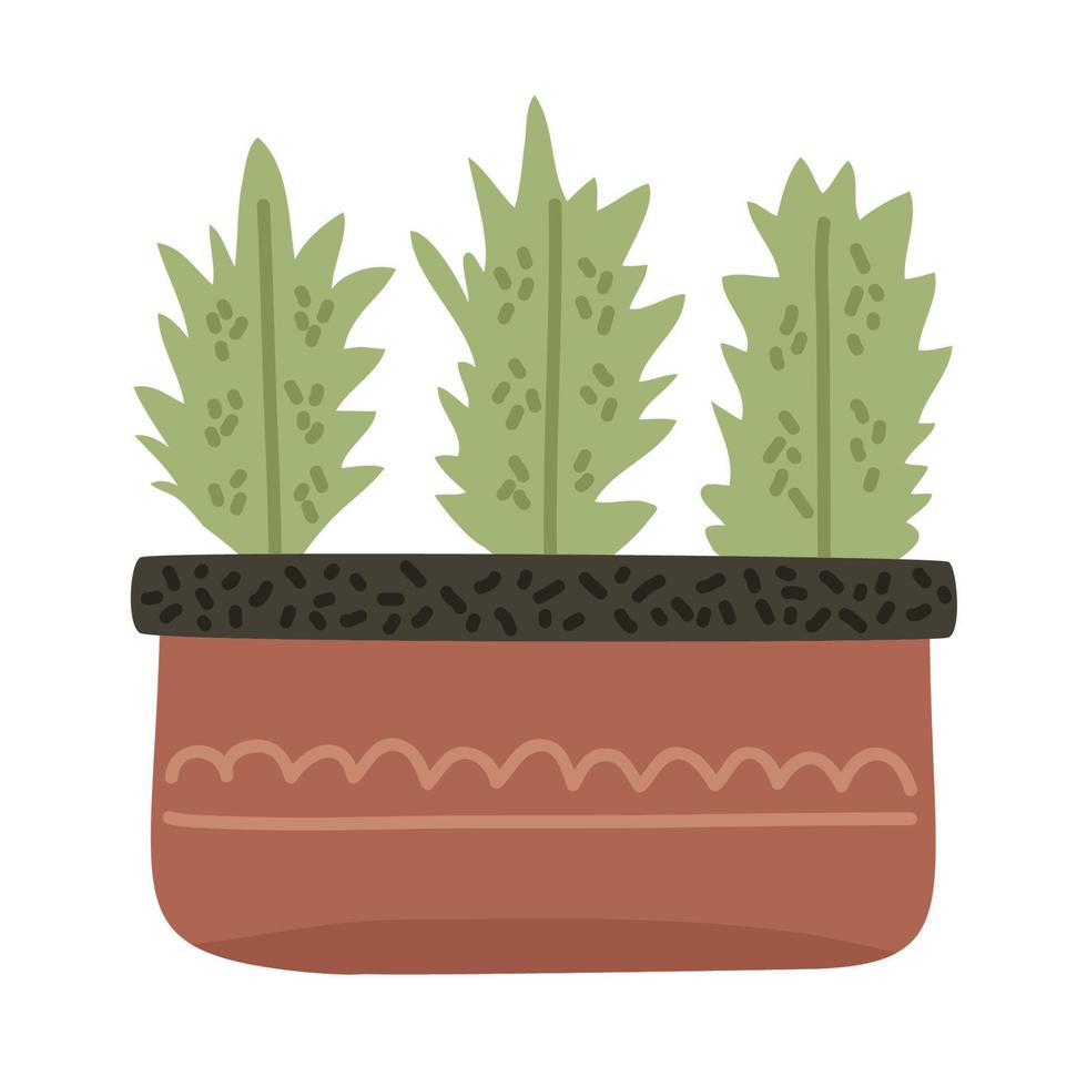 kamerplant met planten vector