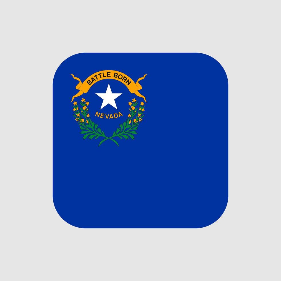 Nevada staat vlag. vector illustratie.