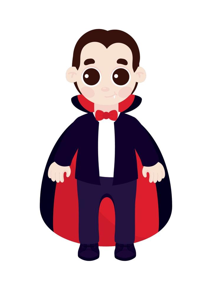 halloween dracula karakter vector