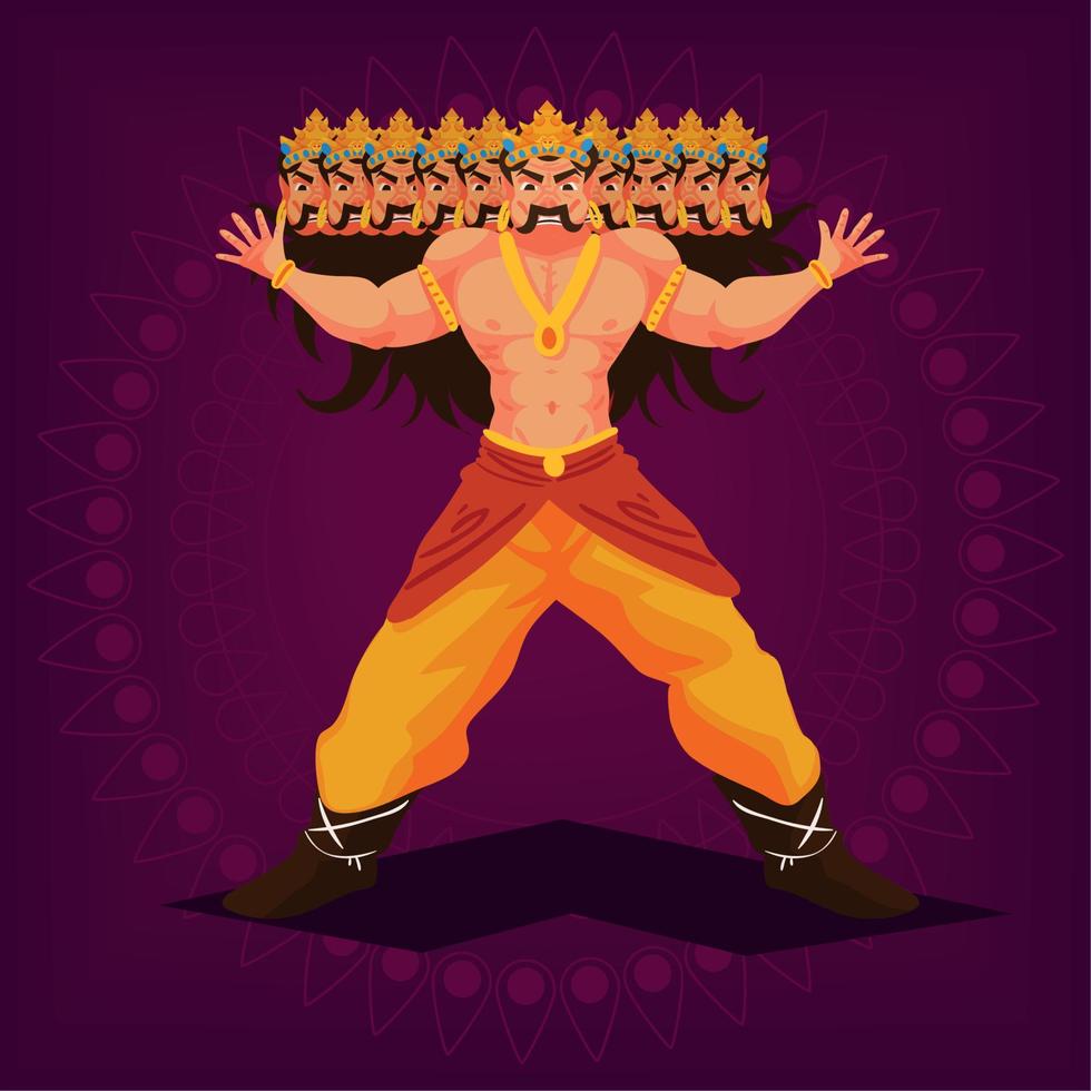 ravana Mens demon dussehra vector