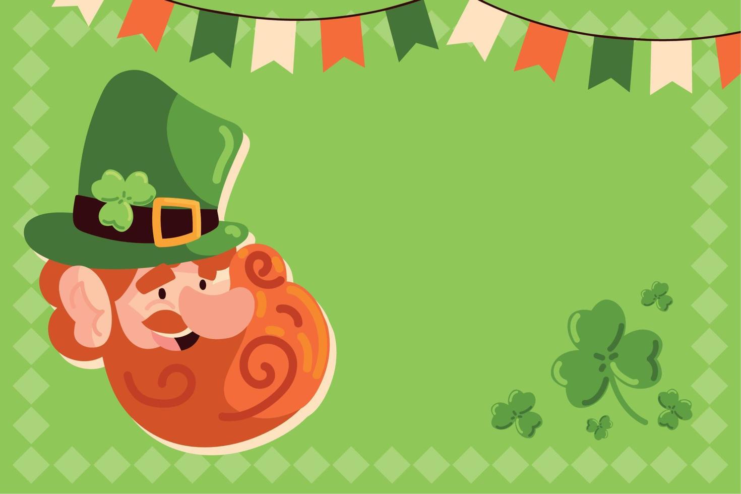 st patricks dag banner vector