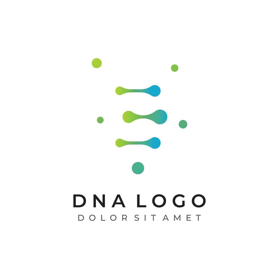 logo ontwerp sjabloon dna elementen. bio techniek, dna mensen, bio dna, dna spiralen. logos kan worden voor wetenschap, apotheek en medisch. vector