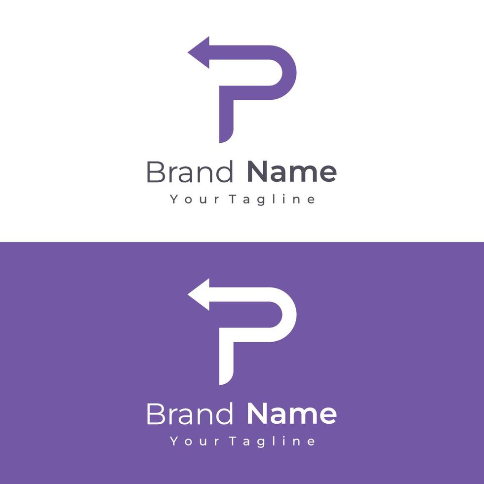 abstract logo ontwerp element eerste brief p monogram. luxueus, elegant en minimalistische symbool. logo kan worden gebruikt voor merk, identiteit en anderen. vector