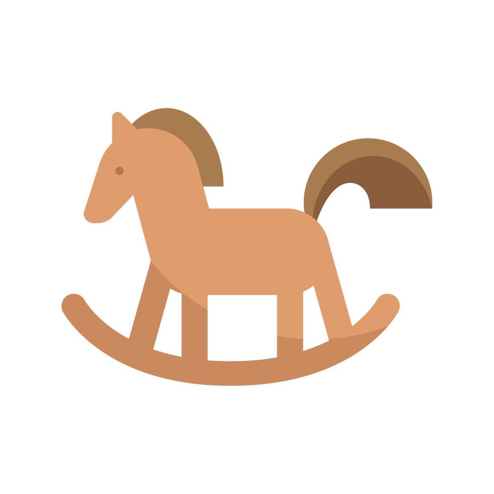 houten paard baby speelgoed- vector