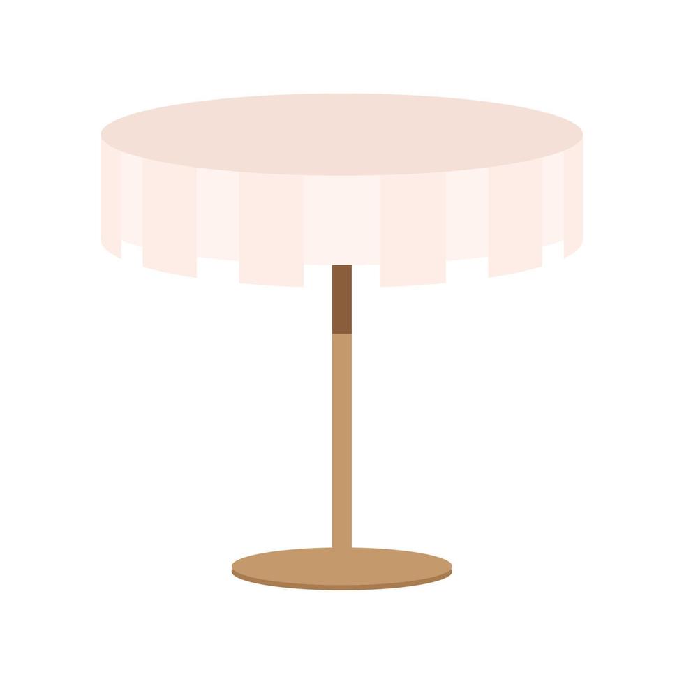 elegant tafel met tafelkleden vector