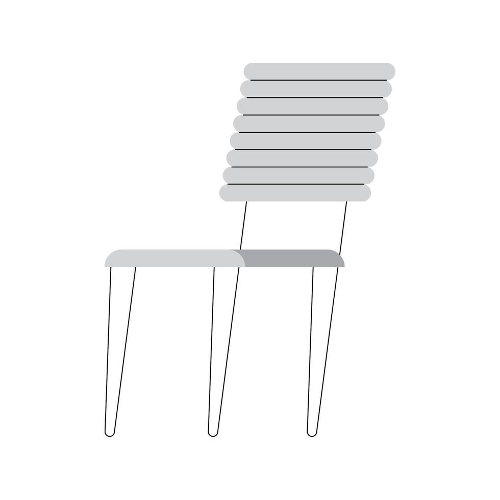 zilver stoel meubilair vector