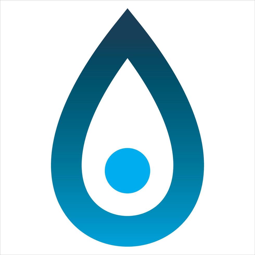 water laten vallen blauw lijn logo ontwerp vector
