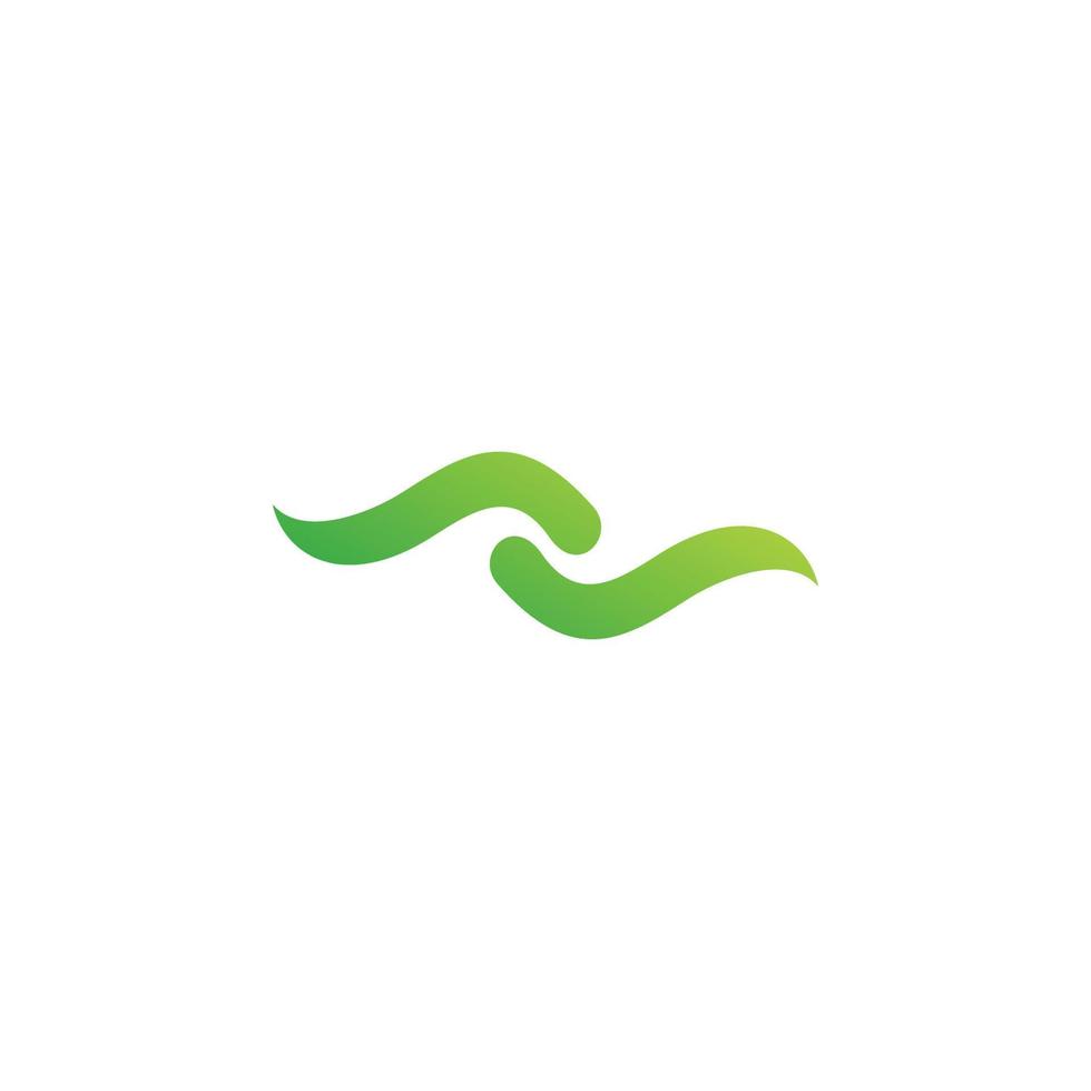 kleur balans blad natuur logo ontwerp vector