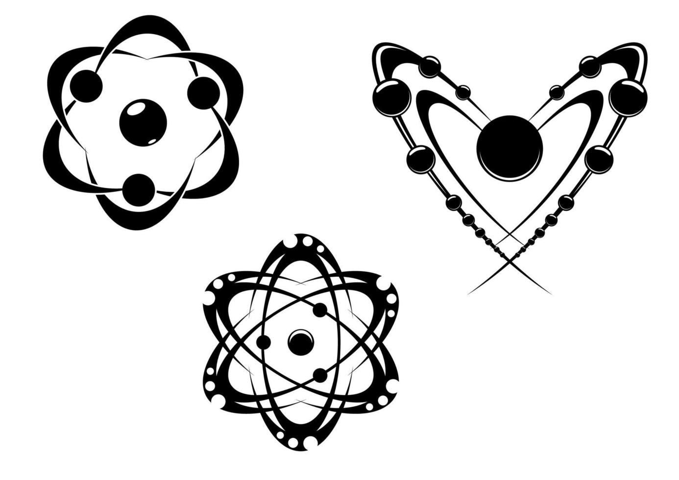 wetenschap atoom symbolen vector