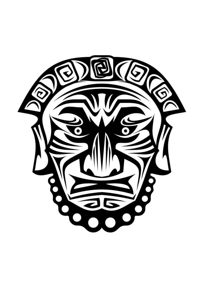 religieus tribal masker vector