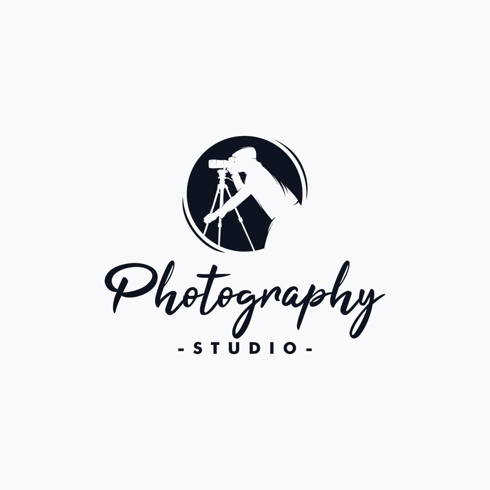 fotograaf logo ontwerp vector inspiratie