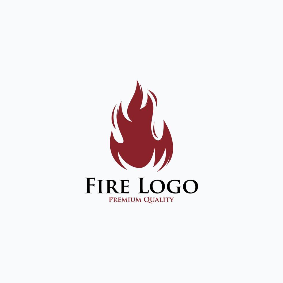 brand vlam logo ontwerp vector