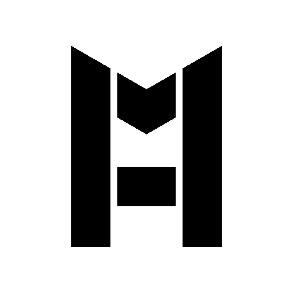 letter m en een modern logo-ontwerpsjabloon vector