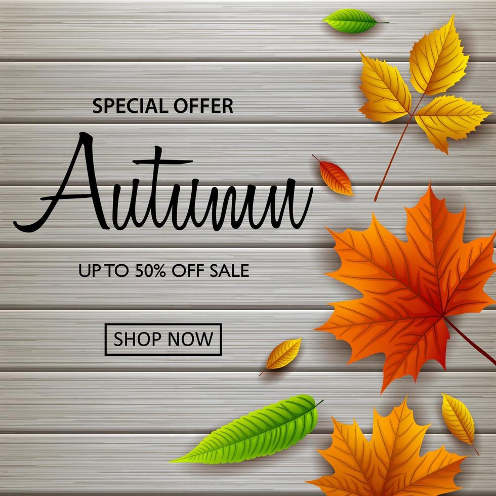 herfst uitverkoop banners vector