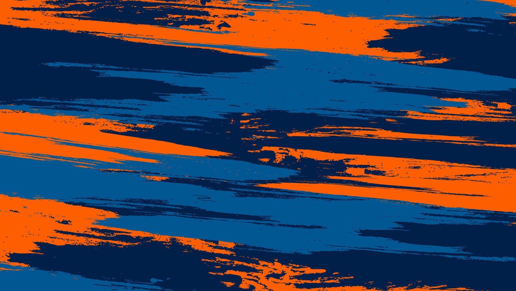 abstract oranje grunge krassen structuur in donker blauw achtergrond vector