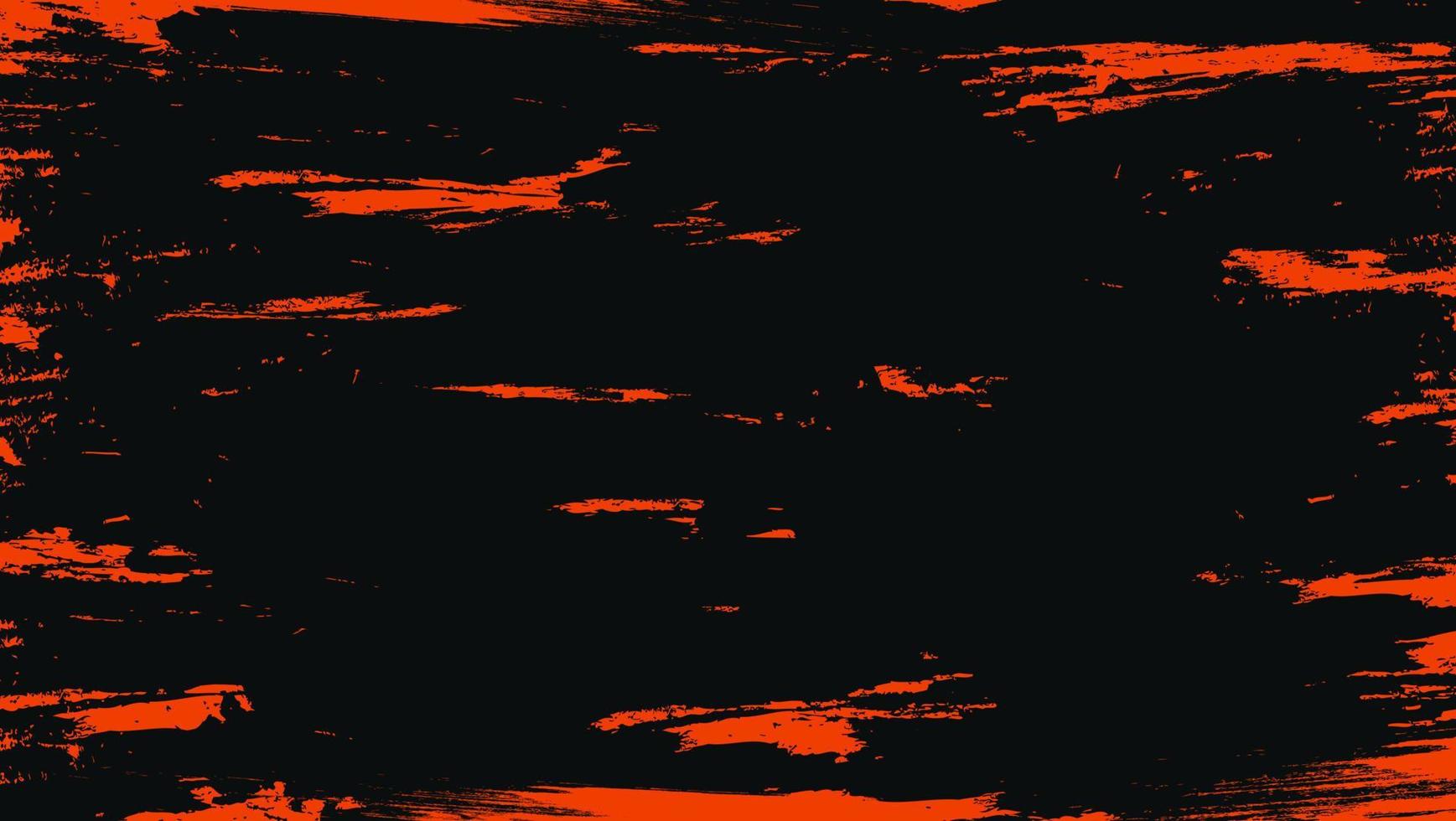 minimale abstracte oranje kras grunge textuur op zwarte achtergrond vector