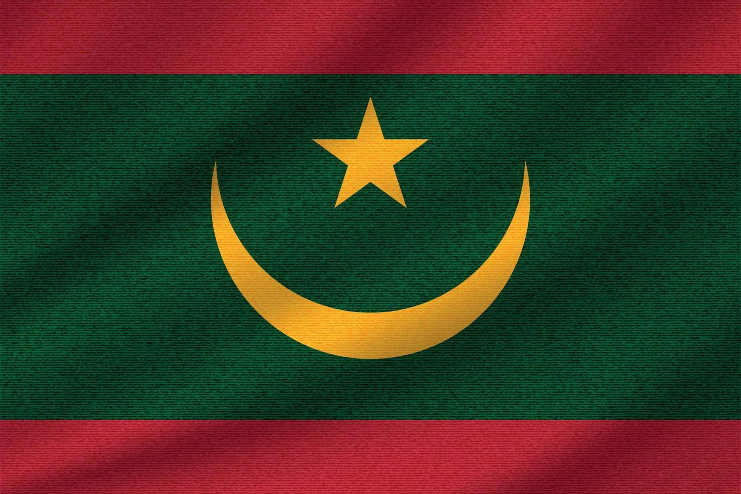 nationale vlag van Mauritanië vector