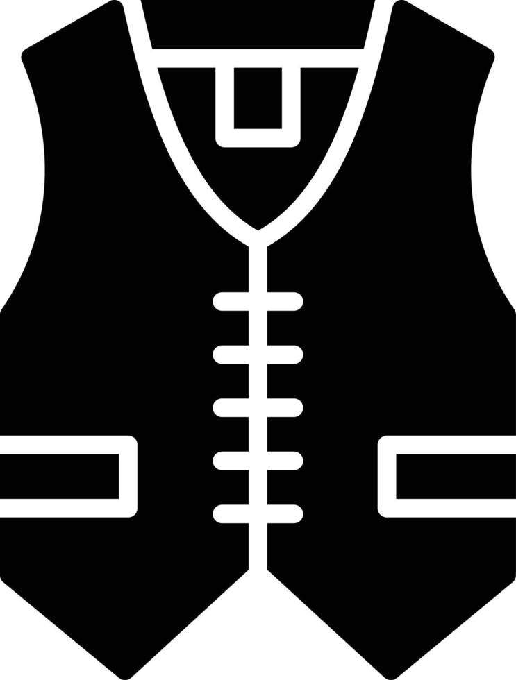 vest glyph icoon vector