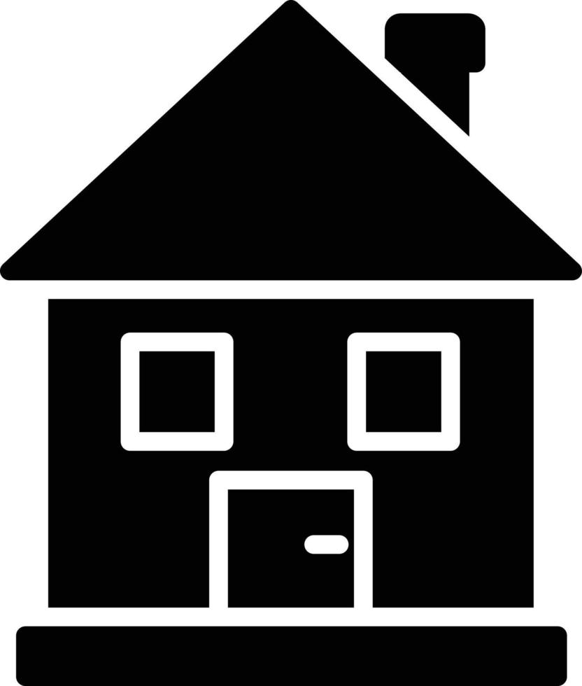 huis glyph icoon vector