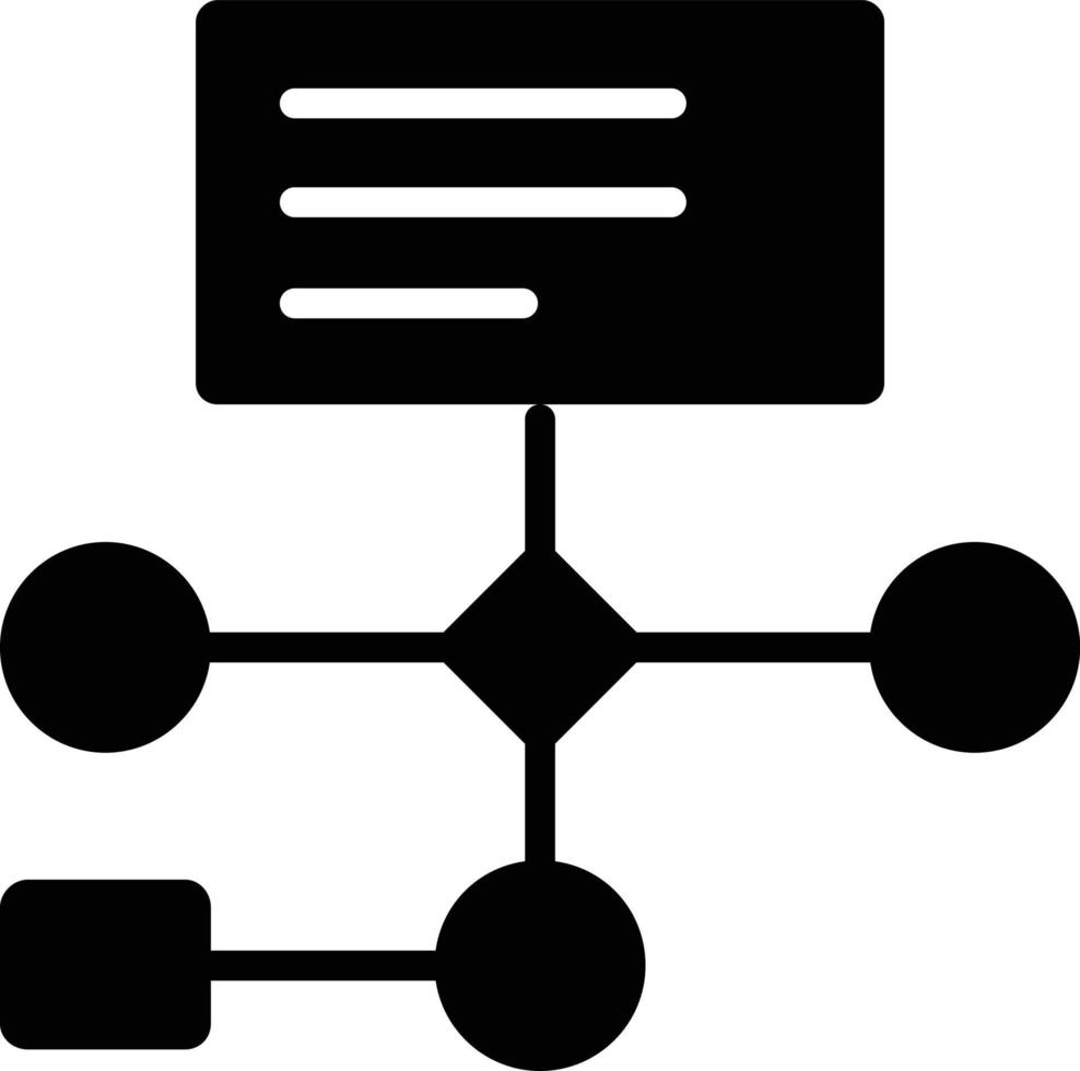 workflow glyph-pictogram vector