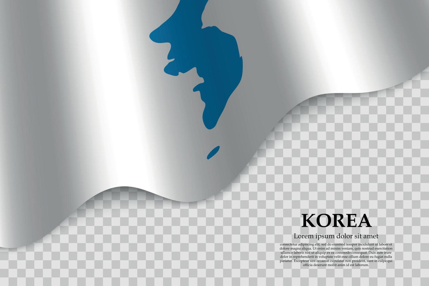 vlag van korea vector