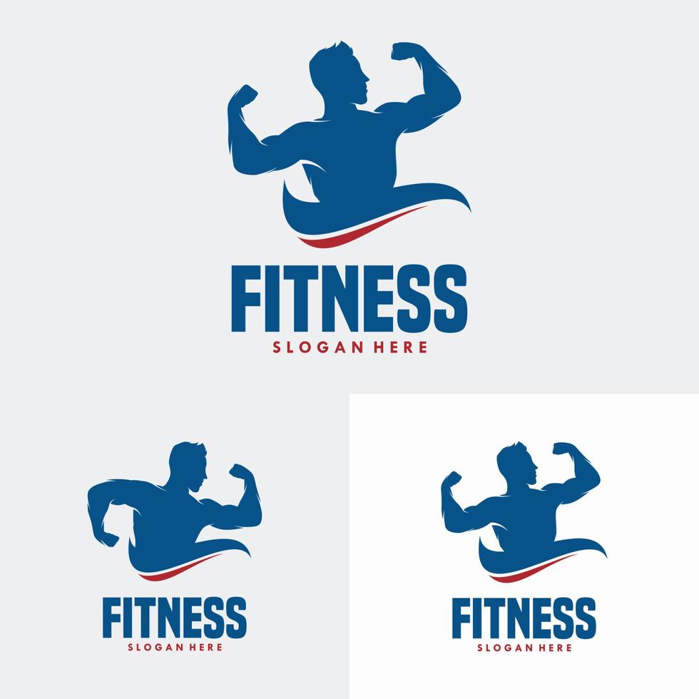 fitness gym logo ontwerpsjabloon vector