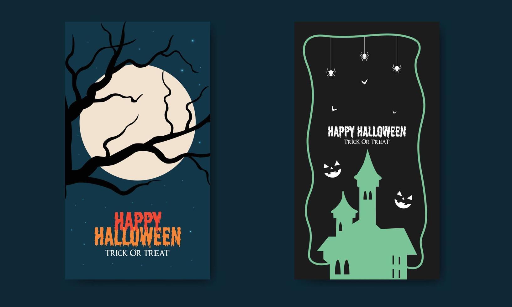 gelukkig halloween bundel vlak illustratie sjabloon vector