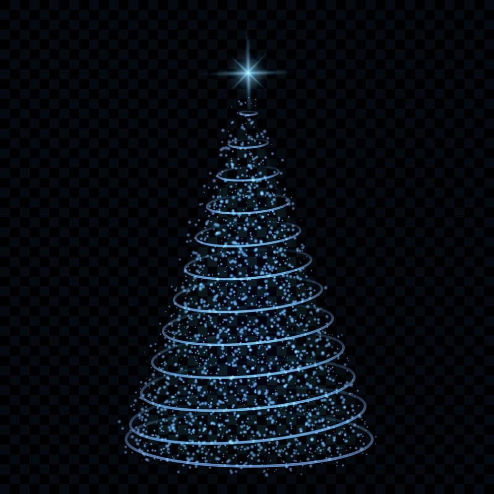 kerstboom vectorillustratie vector