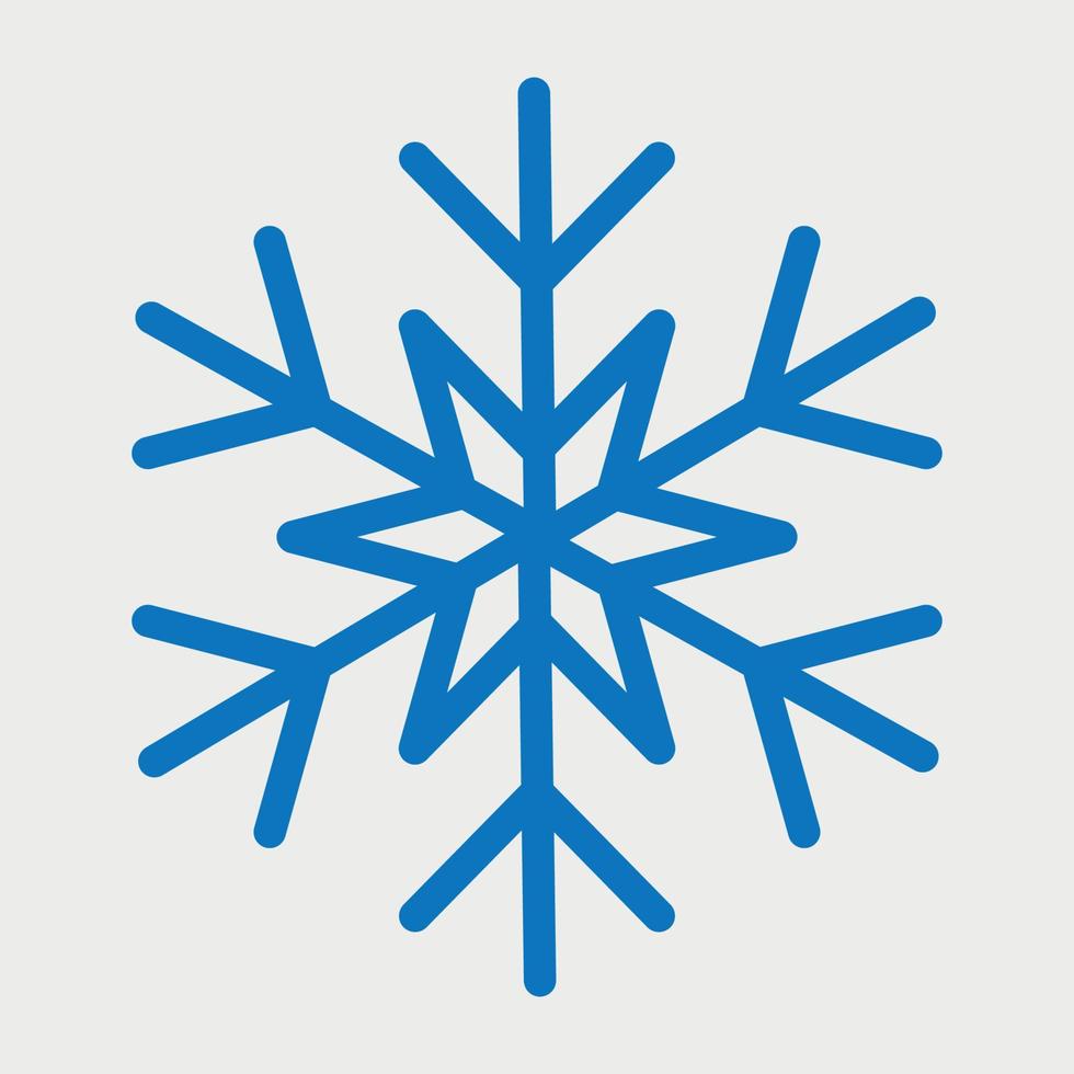 sneeuwvlok sjabloon voor winter vakantie kaarten vector