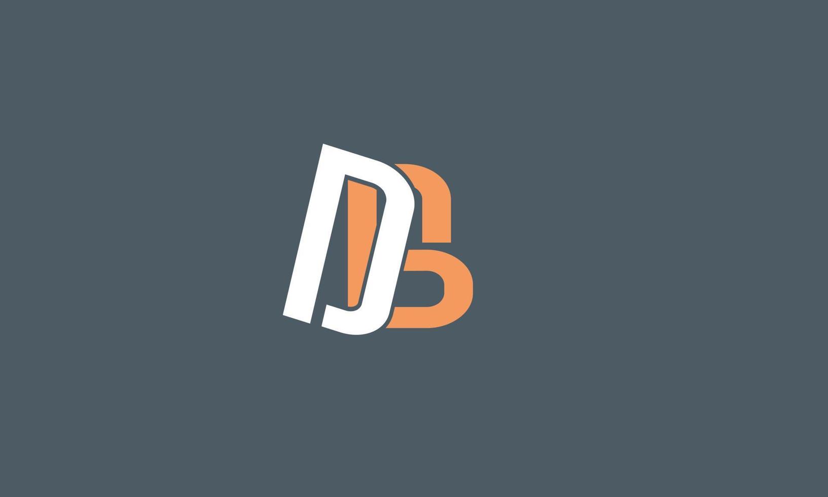 alfabet brieven initialen monogram logo db, dv, v en d vector