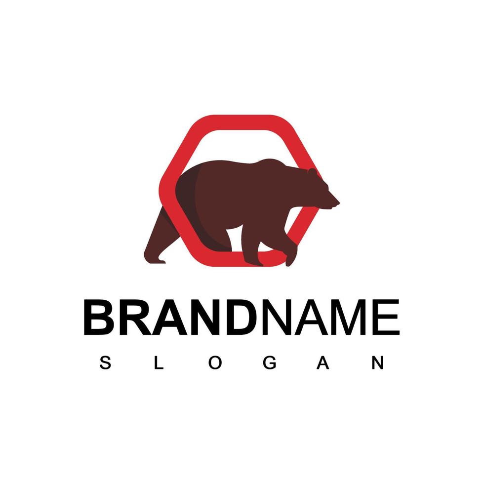 ontwerpsjabloon voor beer-logo vector