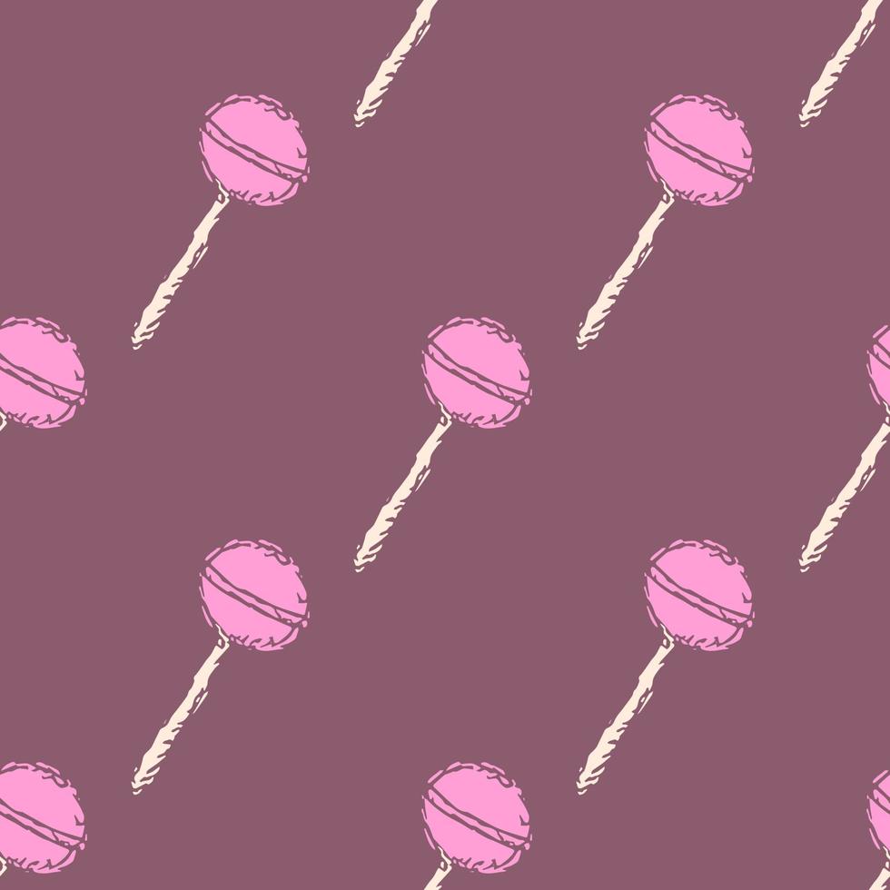 naadloos lolipop patroon. snoepgoed en snoep achtergrond. tekening vector illustratie met snoepgoed en snoep pictogrammen