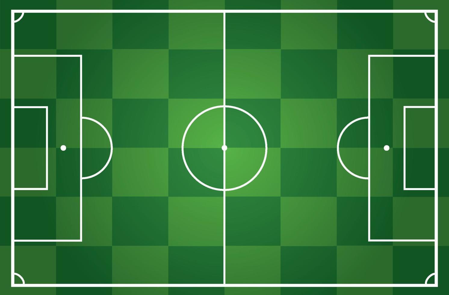 illustratie van voetbal veld- vector
