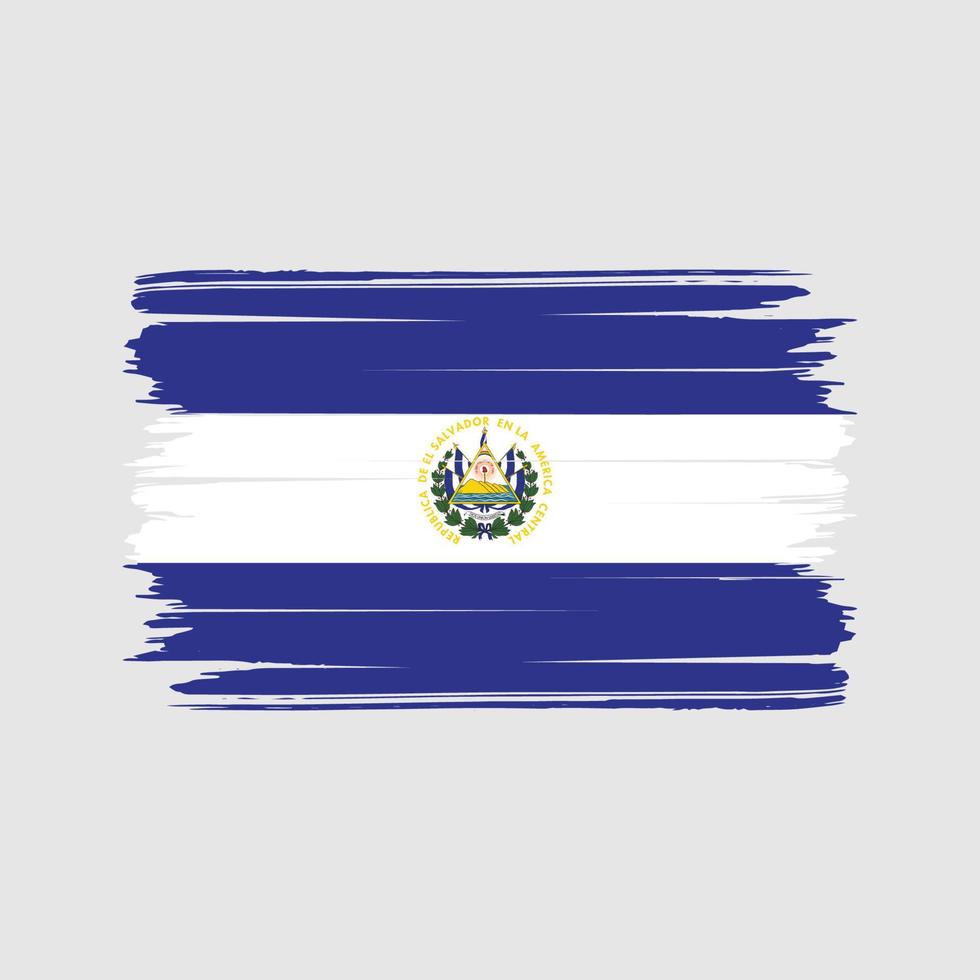 el salvador vlag borstel vector. nationale vlag vector