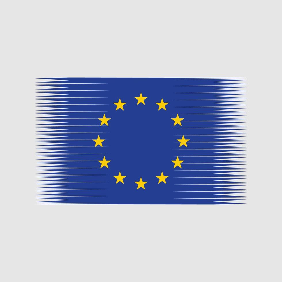 Europese vlagvector. nationale vlag vector