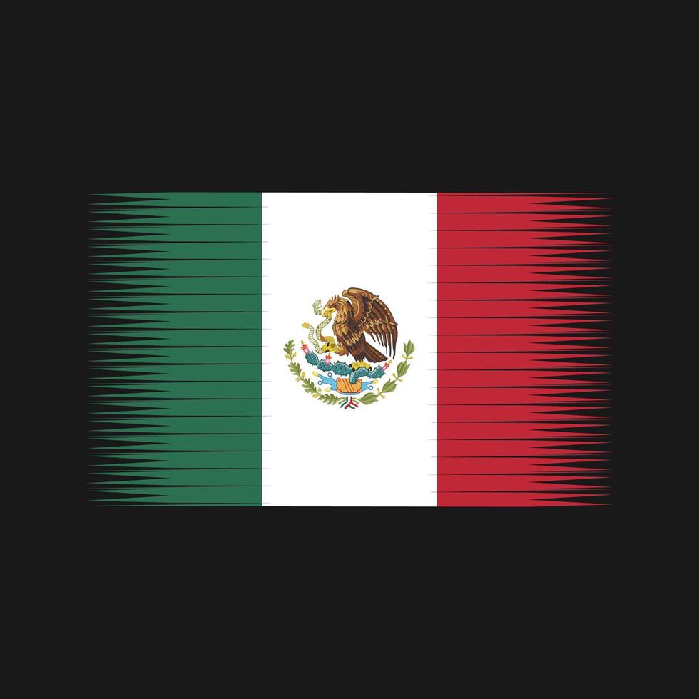 mexicaanse vlag vector. nationale vlag vector