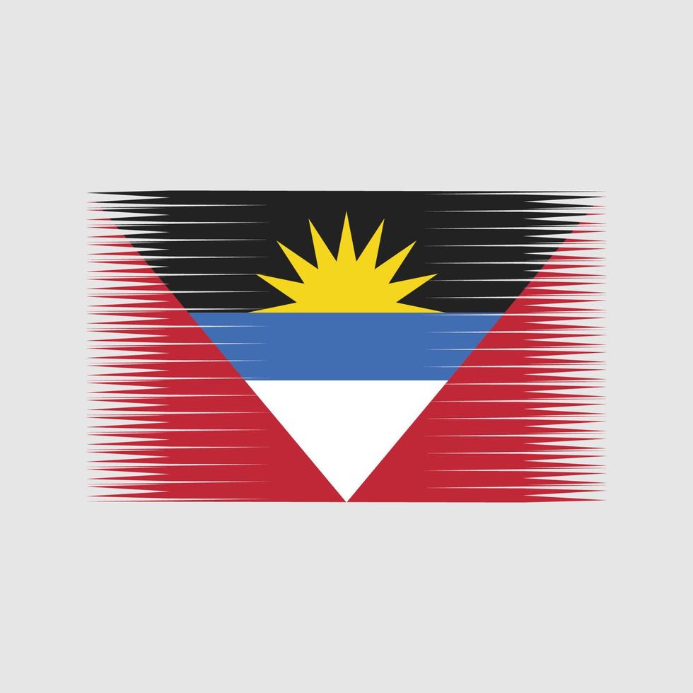 antigua en barbuda vlag vector. nationale vlag vector