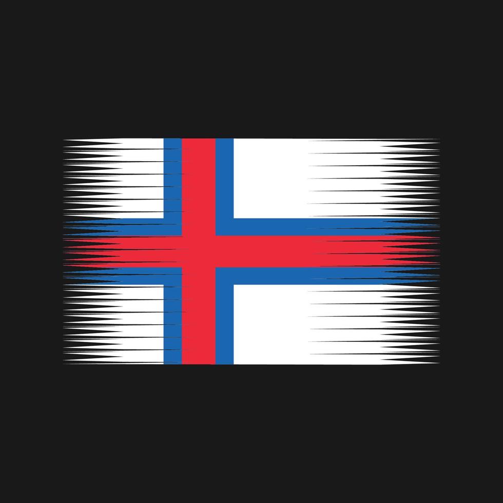 Faeröer vlag vector. nationale vlag vector