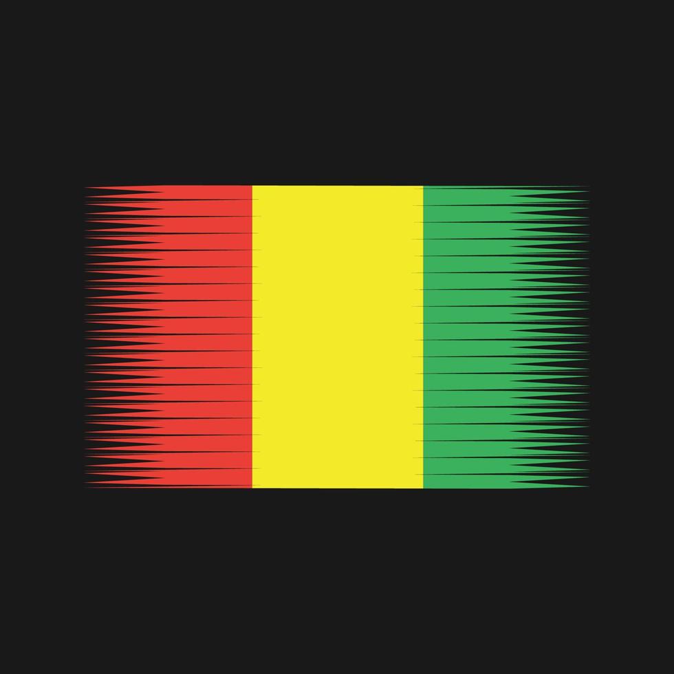 Guinese vlag vector. nationale vlag vector