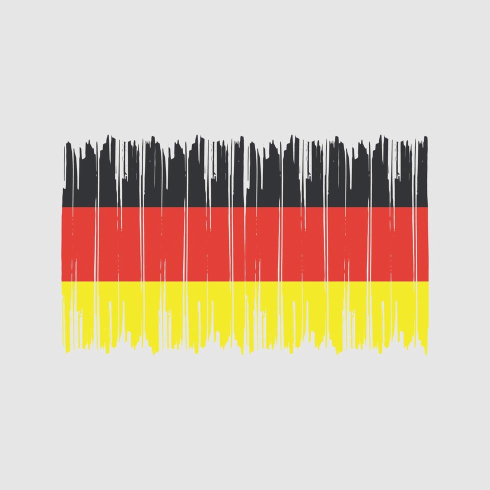 Duitse vlag penseelstreken. nationale vlag vector
