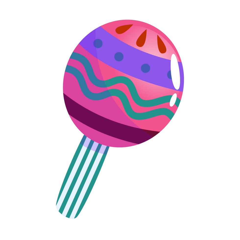 kleurrijk Mexicaans maracas. vector tekenfilm illustratie ontwerp. helder maracas voor vieren de dag van dood