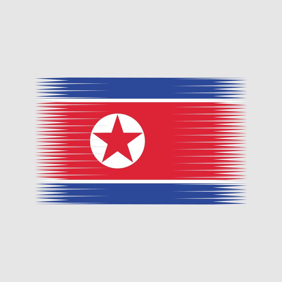 Noord-Korea vlag vector. nationale vlag vector