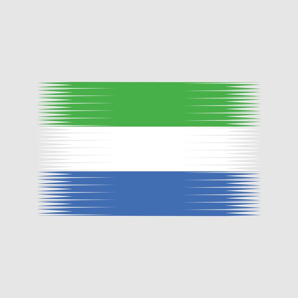 Sierra Leone vlag vector. nationale vlag vector