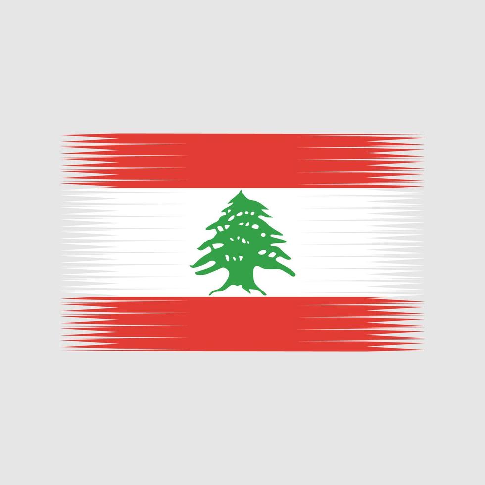 Libanon vlag vector. nationale vlag vector