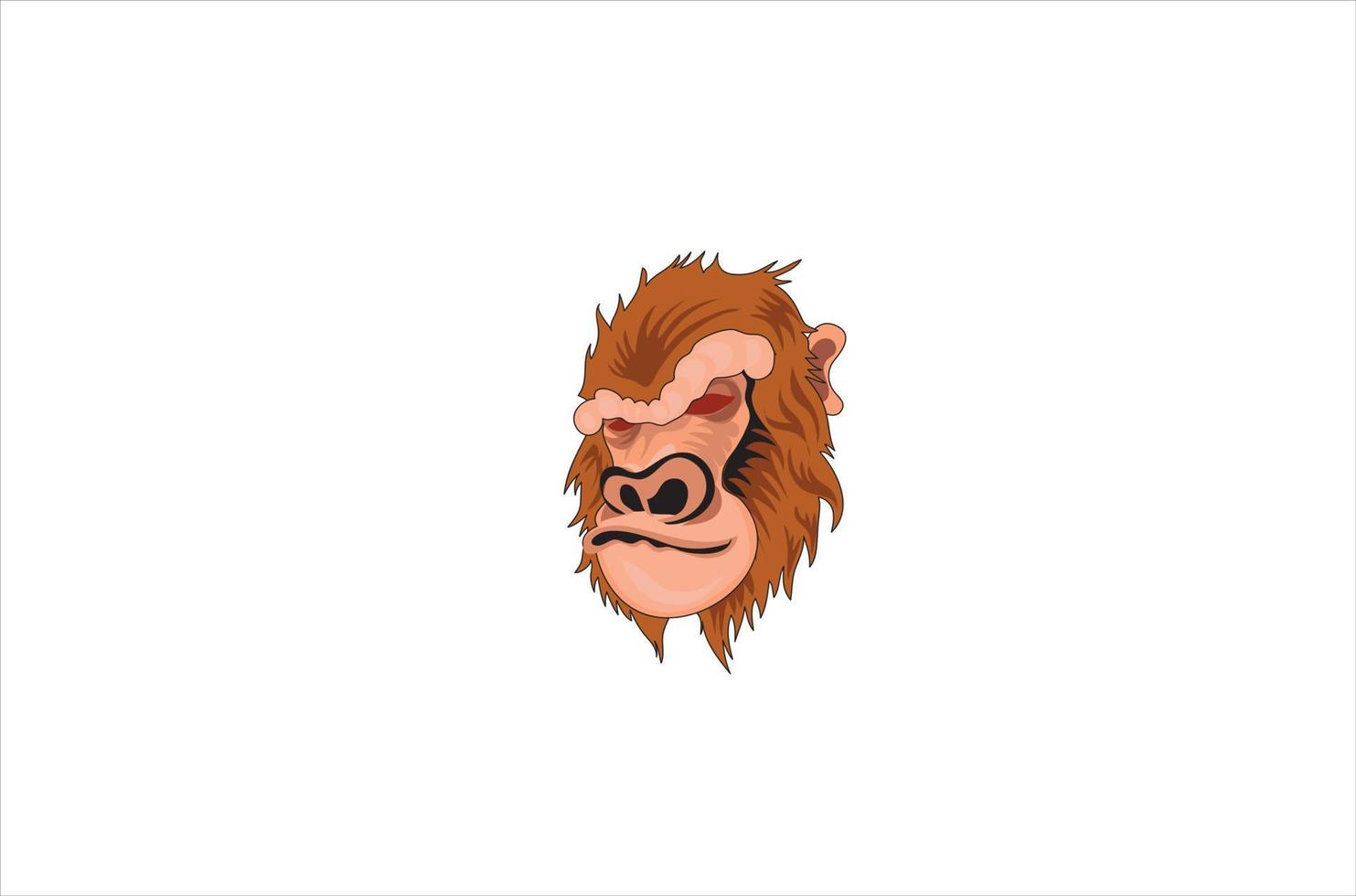 gouden leeuw tamarin mascotte vector